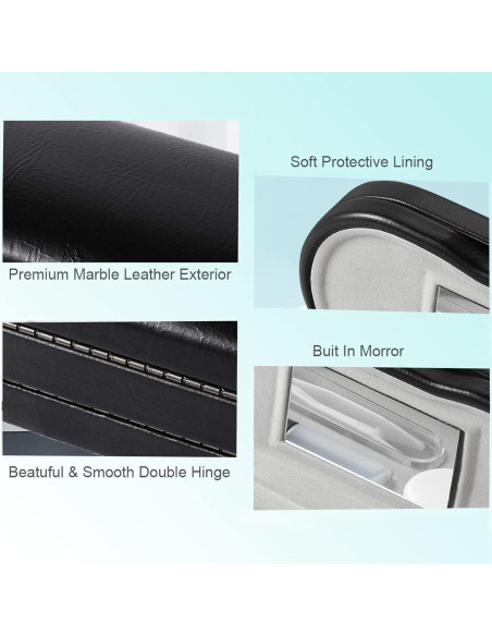 Estuche 2 en 1 AITIME para Lentes de Contacto y Gafas - Mármol