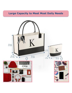 Bolsa de Lona Personalizada con Cremallera - 43x33 cm 2