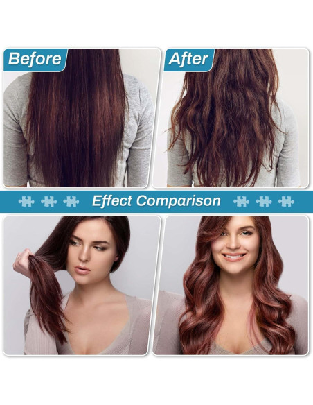 Juego de Rulos para Cabello Audab 56 Piezas con Clips y Bolsa