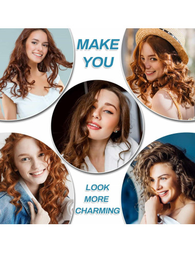 Juego de Rulos para Cabello Audab 56 Piezas con Clips y Bolsa