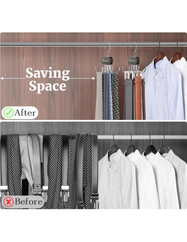 Perchero Organizador de Cinturones Lumigens Negro 1PCS