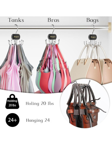 Perchero Organizador de Cinturones Lumigens Negro 1PCS