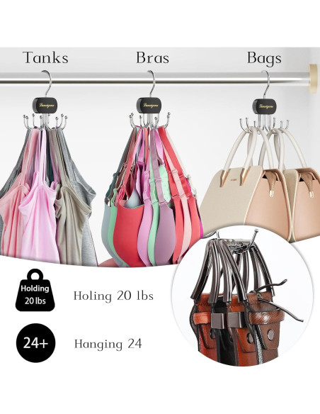 Perchero Organizador de Cinturones Lumigens Negro 1PCS