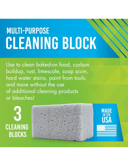 Bloque de Limpieza Multiusos EarthStone - Paquete de 3, 295g