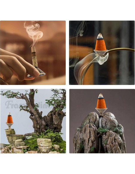 Soportes de Incienso Retro Framendino - 6 Piezas de Metal