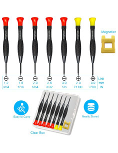 Juego de Destornilladores de Precisión 8 Piezas Lengnoyp 2