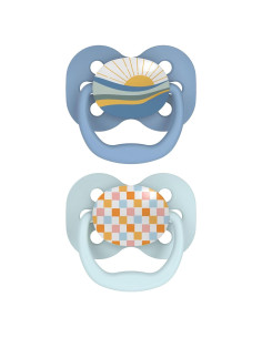 Chupete Simétrico Dr. Brown Amanecer Azul 0-6m 2 Piezas