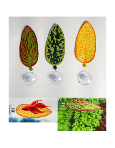 Planta Artificial Hoja Betta Hammock 11 cm IFZKuZmLy - 3 Pcs