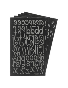 Letras de Planchar Magfok 3.81 cm para Ropa en Negro
