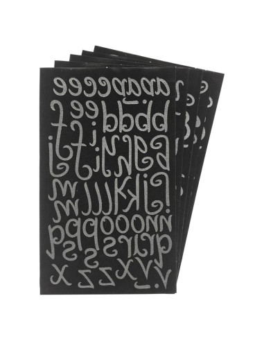 Letras de Planchar Magfok 3.81 cm para Ropa en Negro