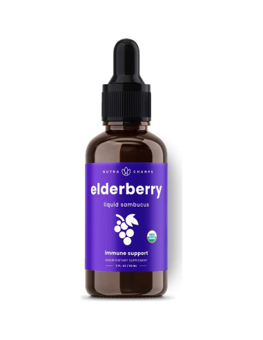 Jarabe de Saúco Negro NutraChamps 60ml - Antioxidante Sin Azúcar