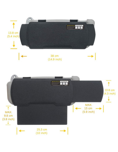 Extensor de Sombra para Visera de Coche WANPOOL WP-6 Negro