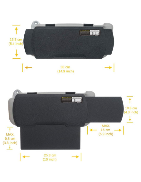 Extensor de Sombra para Visera de Coche WANPOOL WP-6 Negro