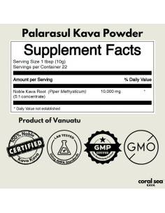 Polvo de Kava Coral Sea Kava 227g - Bebida Calmante de Vanuatu 2