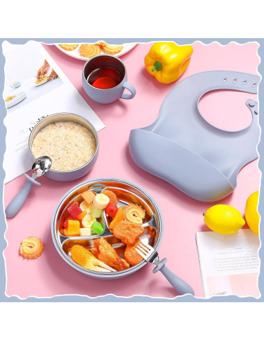 Conjunto de Platos y Utensilios para Niños Nuogo 6 Piezas