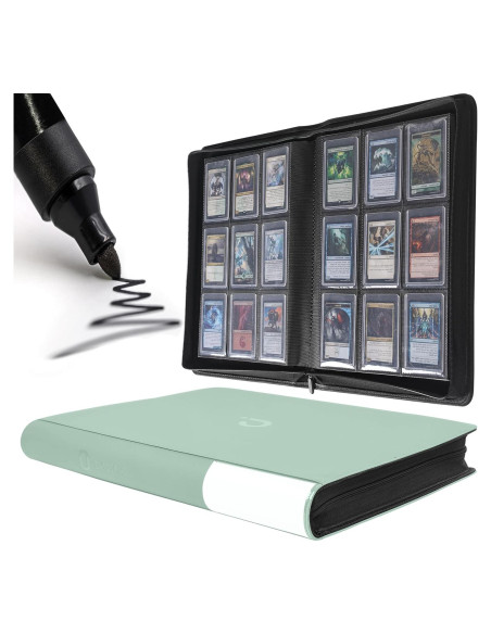 Carpeta Toploader D DACCKIT 9 Bolsillos Verde Asakusa 288 Tarjetas