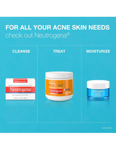 Barra de Limpieza Facial Neutrogena 99.22 g para Acné