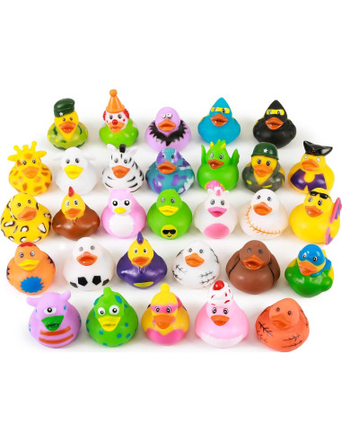 Paquete de 30 Patitos de Goma Flotadores para Niños - 5.8 cm