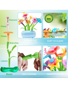 Set de Construcción Jardín de Flores BIRANCO 138 PCS 2