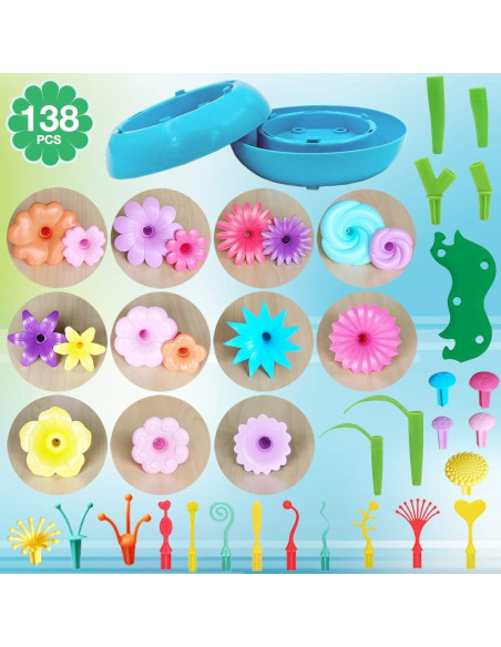 Set de Construcción Jardín de Flores BIRANCO 138 PCS