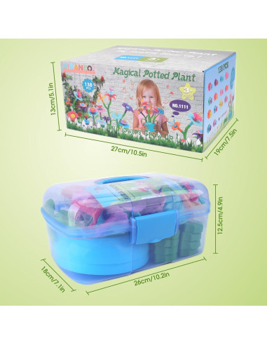 Set de Construcción Jardín de Flores BIRANCO 138 PCS