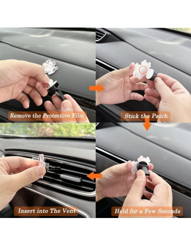 Clip Ambientador para Auto Cinpudo Gato Negro - Decoración Ventilación