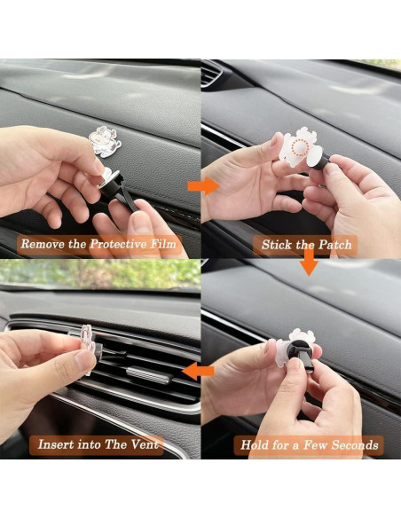 Clip Ambientador para Auto Cinpudo Gato Negro - Decoración Ventilación