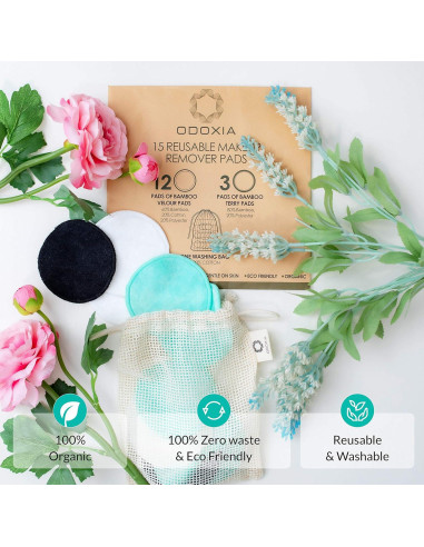 Discos Desmaquillantes Reutilizables Odoxia 15 Unidades Ecológicos
