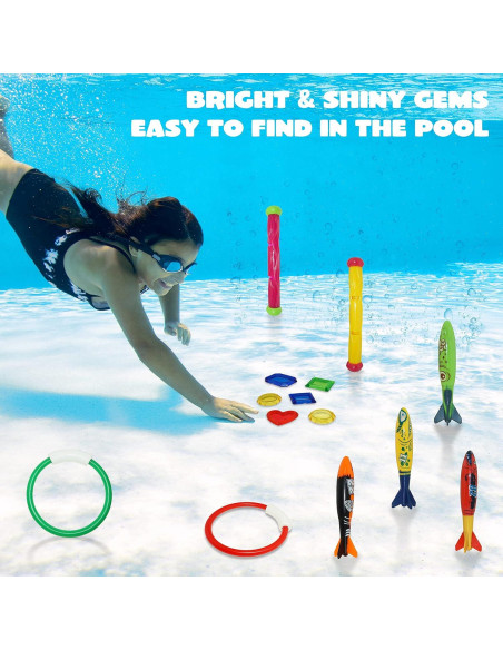 Juguetes de Buceo Joyin 18 Piezas para Niños 8 a 12 Años