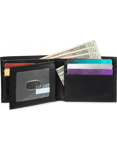 Billetera Bifold de Cuero Dockers para Hombre - Slimfold RFID