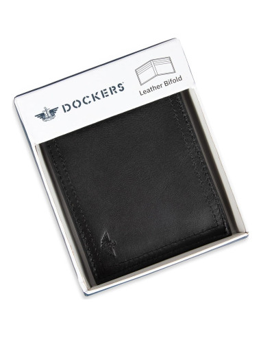 Billetera Bifold de Cuero Dockers para Hombre - Slimfold RFID