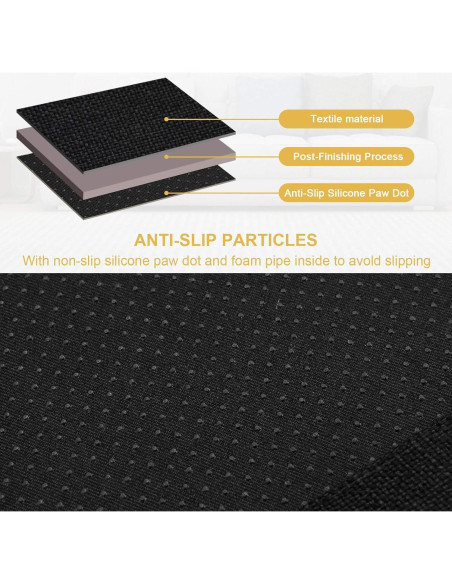 Organizador de Reposabrazos Sixyotie 5 Bolsillos Negro 33x89 cm