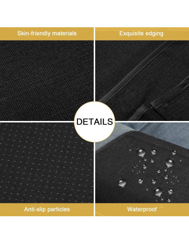 Organizador de Reposabrazos Sixyotie 5 Bolsillos Negro 33x89 cm