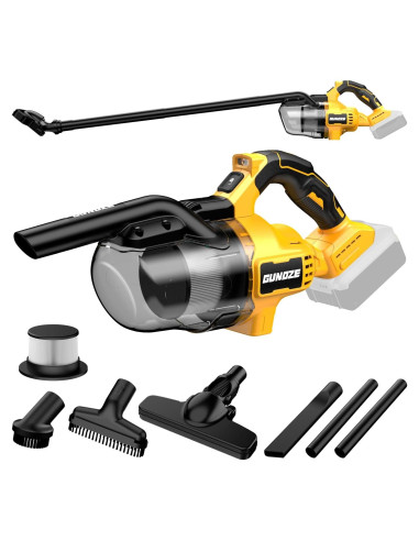 Aspiradora Inalámbrica GUNOZE 20V 500W HEPA 5 en 1 Portátil