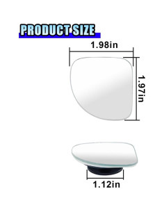 Espejo de Punto Ciego LHDOS 5x5 cm Ajustable Convexo 2