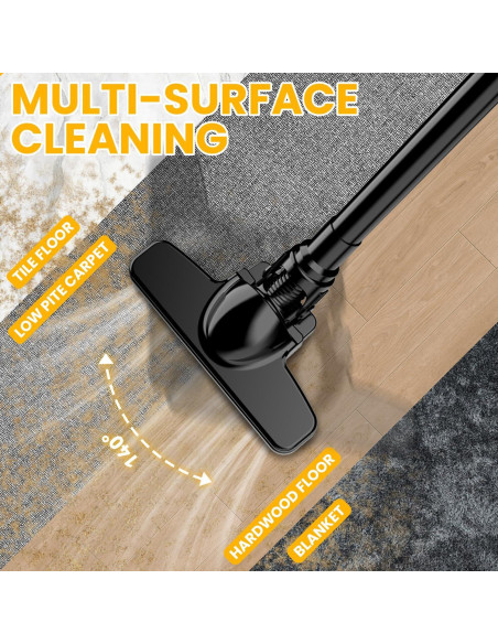 Aspiradora Inalámbrica GUNOZE 20V 500W HEPA 5 en 1 Portátil