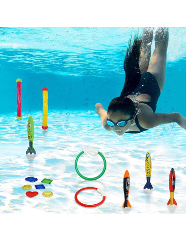Juguetes de Buceo Joyin 18 Piezas para Niños 8 a 12 Años