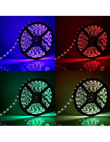 Tira LED SUPERNIGHT 5M RGB Impermeable 300 LEDs Flexible