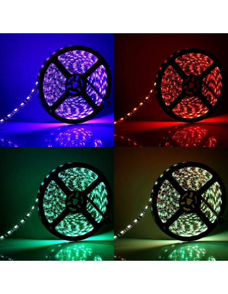Tira LED SUPERNIGHT 5M RGB Impermeable 300 LEDs Flexible Tira LED SUPERNIGHT 5M RGB Impermeable 300 LEDs Flexible