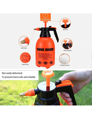 Pulverizador de Jardín JoyTube 2L con Boquilla Ajustable