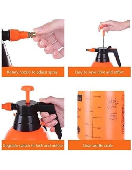 Pulverizador de Jardín JoyTube 2L con Boquilla Ajustable