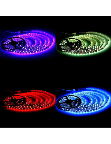 Tira LED SUPERNIGHT 5M RGB Impermeable 300 LEDs Flexible