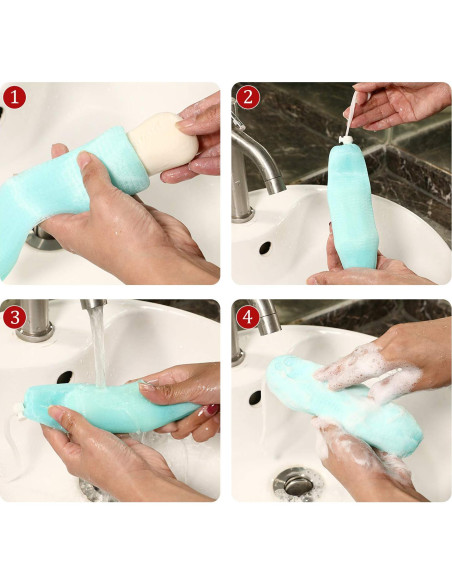 Bolsa Exfoliante de Malla Boao para Jabón - 10 Piezas