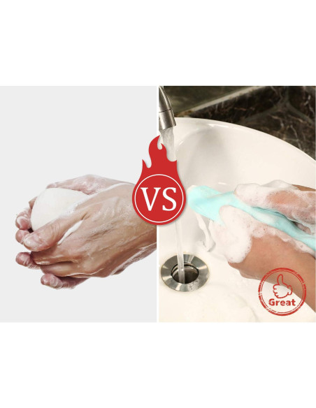 Bolsa Exfoliante de Malla Boao para Jabón - 10 Piezas