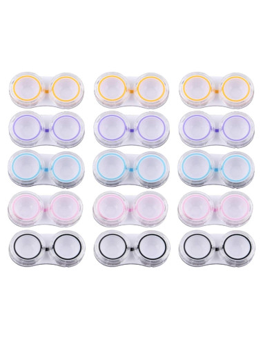 15 Cajas de Lentes de Contacto KISEER - Almacenamiento Portátil
