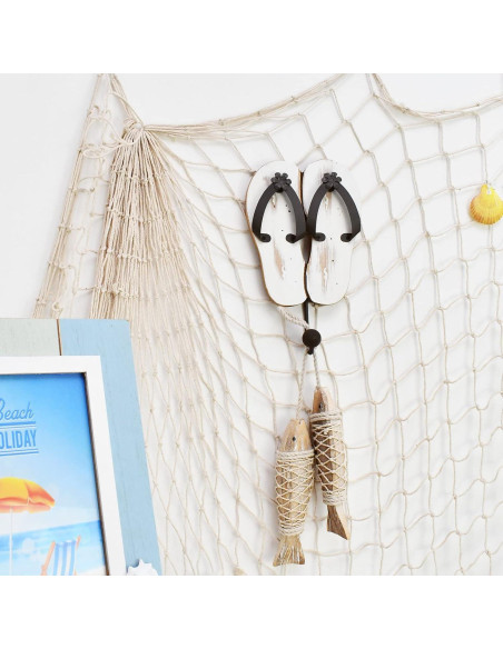 Ganchos Decorativos de Pared K KILIPES Chanclas Playa 19.5x15.2cm Ganchos Decorativos de Pared K KILIPES Chanclas Playa 19.5x15.2cm