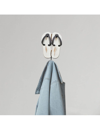Ganchos Decorativos de Pared K KILIPES Chanclas Playa 19.5x15.2cm