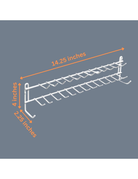 Organizador de Perchas para Corbatas Evelots - 54 Ganchos - Soporta 9 Kg