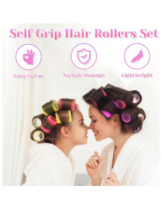 Juego de Rulos Autoadhesivos Anezus 48 Piezas 4 Tamaños 2