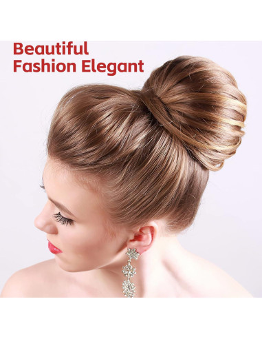 Juego de 6 Hacedores de Moños de Cabello Aivwis - Estilo Donut